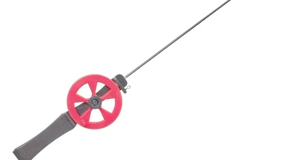 Вудка зимова з катушкою Lucky John PILKKI 32см / EVA / 161-01