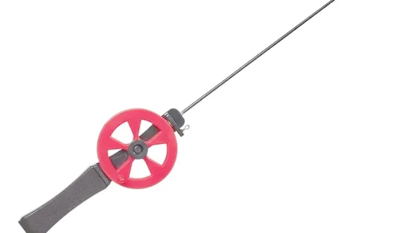 Вудка зимова з катушкою Lucky John PILKKI 32см / EVA / 161-01