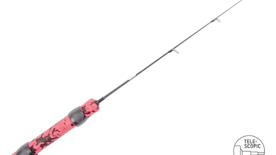 Вудка зимова телескоп Lucky John ICE JIG Light (стекл.) 50см