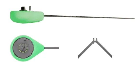 Вудка-балалайка зимова з підставкою Salmo Sport (зелена) 24см