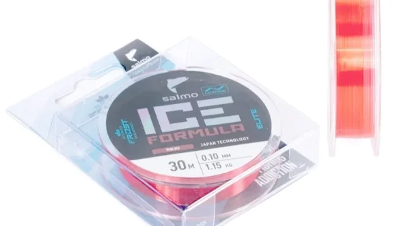 Жилка моно зимова Salmo Elite ICE FORMULA Wine Red 0,10 / 30м (червона,інд.уп/ *10)