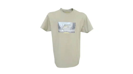 Acropolis Футболка для рибалки з принтом "Форель" ОФР-5 (хакі). Розмір S
