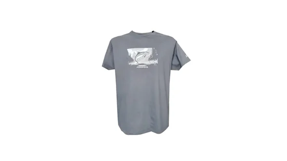 Acropolis Футболка для рибалки з принтом "Форель" ОФР-5 (чорна). Розмір M