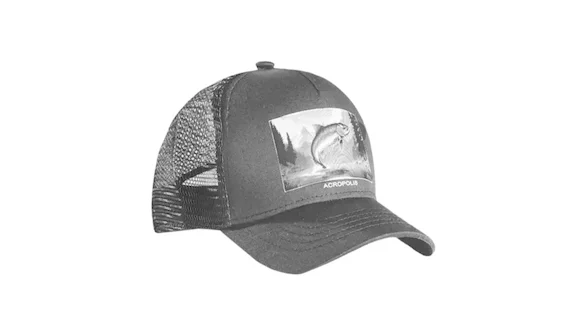 Кепка Acropolis "Форель" для риболовлі та активного відпочинку ОШМ-20 (чорна). Розмір L