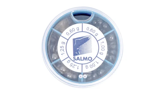 Грузило розрізне (набір) Salmo ДРОБИНКА KP 50г (2х0,6/2х1/2х1,25г)