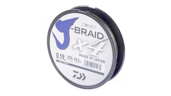 Шнур Daiwa J-Braid X4E 270m Dark Green 10.2kg 0,19mm