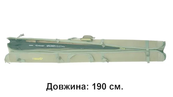 КВ-12б Кофр жорсткий 2-х секційний для вудочок