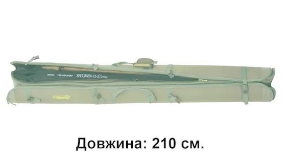 КВ-12в Кофр жорсткий 2-х секційний для вудочок