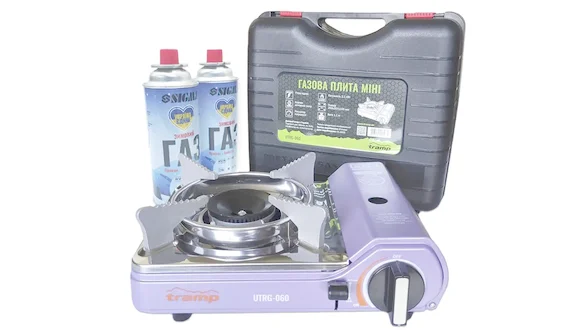 ЧГП-1т Туристичний похідний набір для пікніка (сумка з газовою плитою міні, 2-ма газовими картриджами та вітрозахисним екраном)