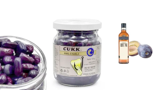 Фарбована кукурудза 220мл Ром-слива (пурпуровий)