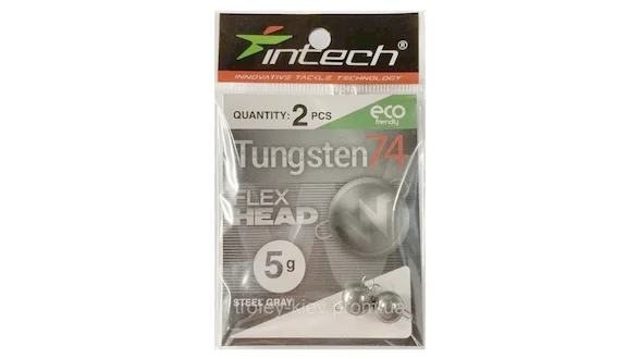 Розбірний груз Intech Tungsten 74 Steel Gray 5.0g (2шт)