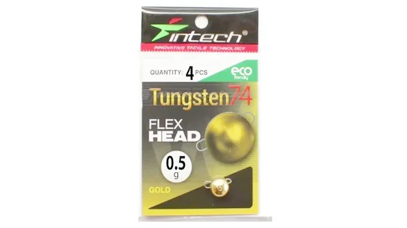 Розбірний груз Intech Tungsten 74 Gold 0.5g (4шт)