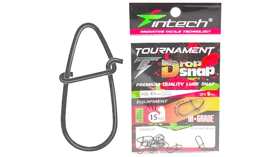 Застібка Intech Tournament Drop Snap Matt black 9 шт (#00)