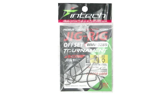 Гачок офсетний Intech Tournament JIG-RIG Offset WMV-32SB / #02 (6шт)