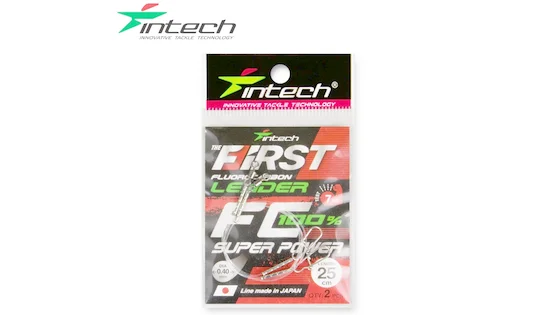 Повідець флюорокарбоновий Intech FC First Leader 25 cm 2 шт (0.40 mm/7,00 kg)