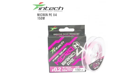 Шнур плетений Intech MicroN PE X4 150m / 0.15 (4.4lb/2.0kg)