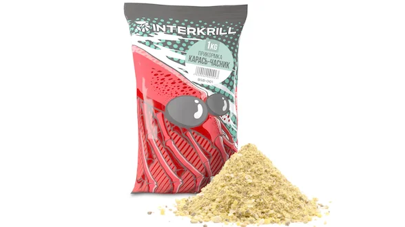 Принада INTERKRILL Карась-Часник 1кг Принада INTERKRILL Карась-Часник 1кг