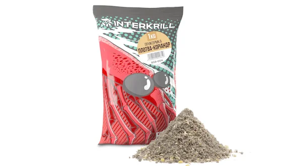 Принада INTERKRILL Плотва-Коріандр 1кг Принада INTERKRILL Плотва-Коріандр 1кг
