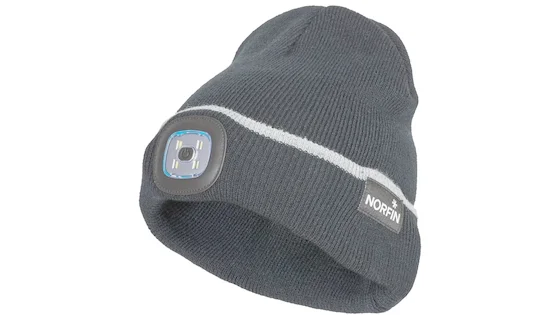 Шапка в'язана Norfin DISCOVERY LED (акрил, знімний ліхтарик) р.XL