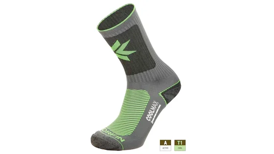 Шкарпетки Norfin T1A ELEMENT ACTIVE COOLMAX CREW (70% coolmax,18% поліест.,7% нейлон, 5% еласт.) р.L(42-44)