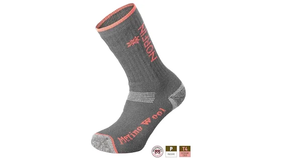 Шкарпетки Norfin T4P ARCTIC MERINO EXTREME CREW  (75% вовна мериноса, 20% нейлон, 5% эласт.)р.L(42-44)