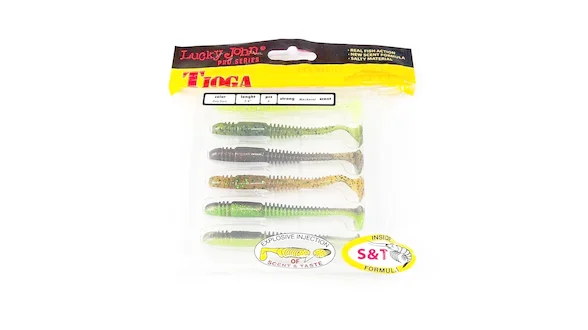 Віброхвіст силікон. (набір) TIOGA LJ Pro Series 3,4 "/ MIX1 - 6шт. 