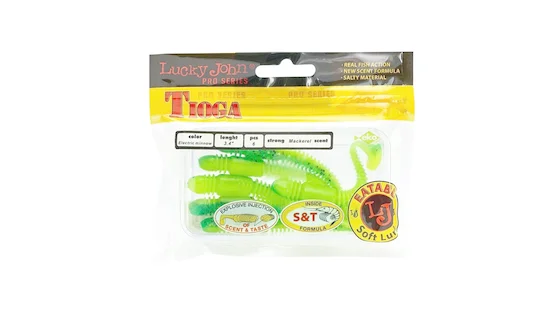 Віброхвіст силікон. TIOGA LJ Pro Series 2,4 "/ T18 - 9шт.