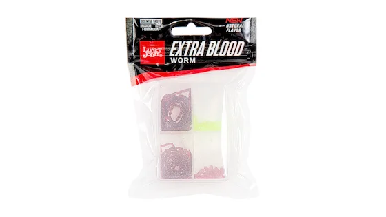 Мотиль силіконовий Lucky John Extra Blood Worm (MIX2) - 200