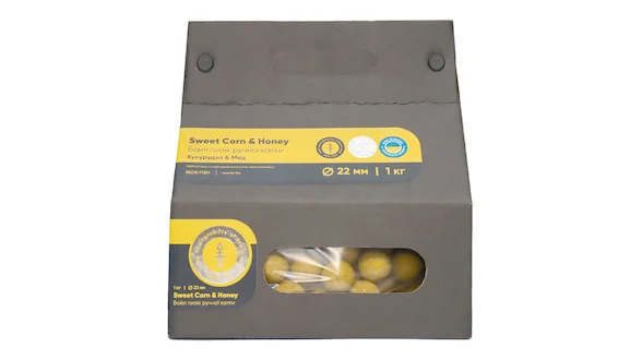 Бойли пиліки – Кукурудза / Мед, 22мм 1кг від IRON FISH