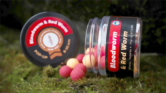 Pop-Up "Bloodworm & Red Worm" 8-10 мм, ТМ "IRON FISH"