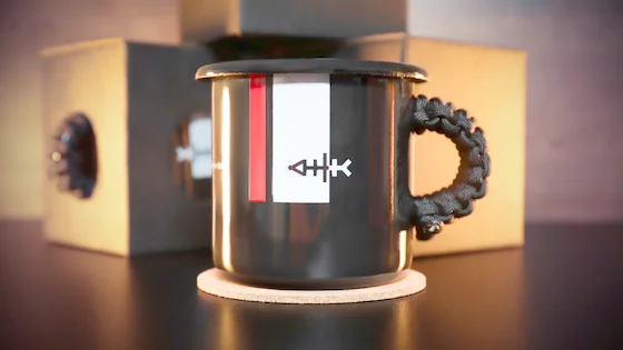 Запечена емальована чашка "IRON FISH"