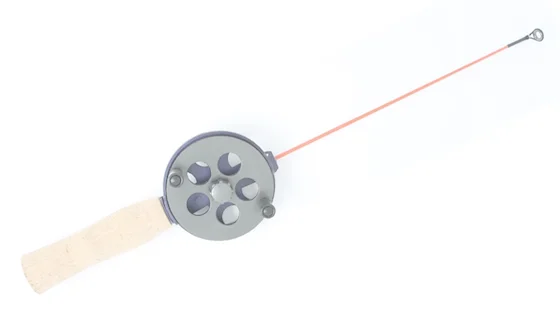 Вудка зимова з катушкою Salmo FIN 37 см