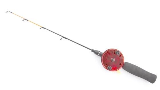  Вудка зимова розбірна з котушкою  LJ LDR (скло) 65 мм, 50 см