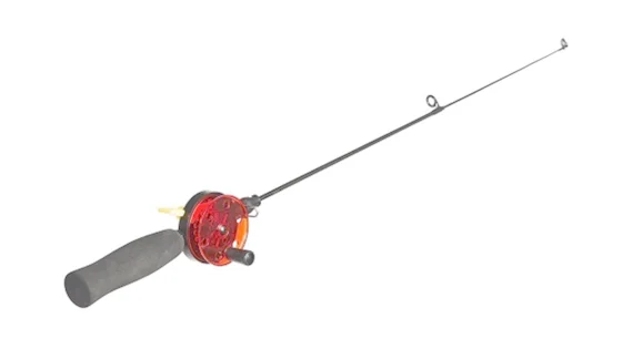 Вудка зимова розбірна з котушкою LJ LDR (скло) 50 мм, 45 см