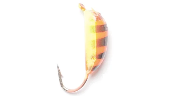 Мормишка вольфрам. LJ "Банан рижский" з петлею (фарбована), 5мм, 1.57 г/*5 шт