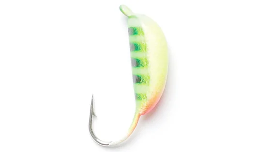 Мормишка вольфрам. LJ "Банан рижский" з петлею (фарбована), 4мм, 1,85г