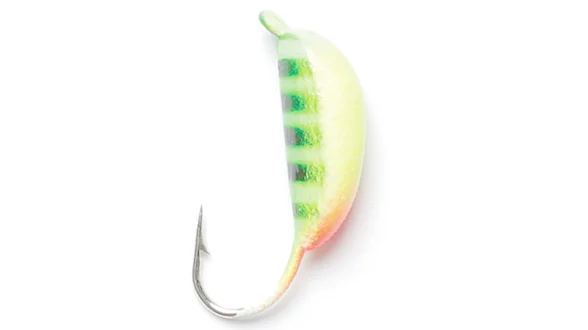 Мормишка вольфрам. LJ "Банан рижский" з петлею (фарбована), 4мм, 1,85г