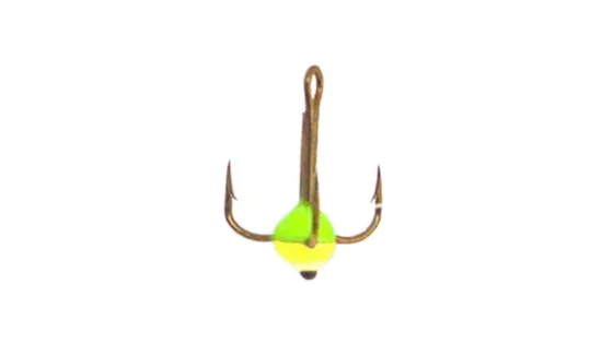 Трійники з краплею для зимової мормишки 18 / GRY * 10