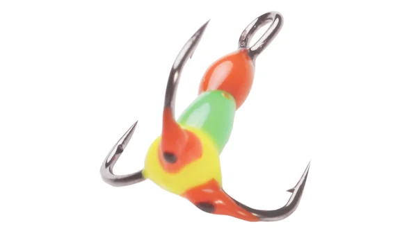 Трійники OWNER c краплею для зимової мормишки 18 / RGY * 10