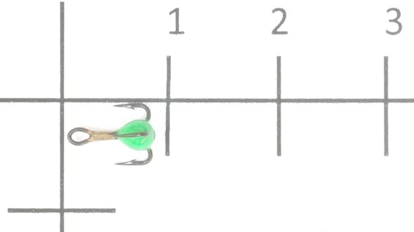 Трійники з краплею для зимової мормишки 18 / G * 10