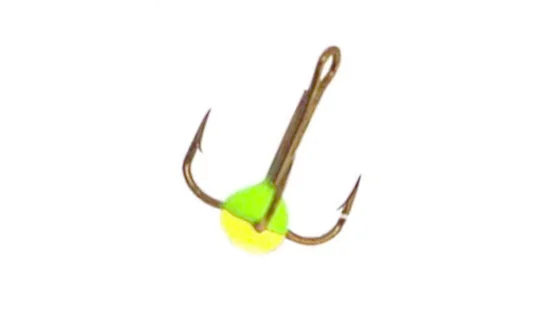 Трійники з краплею для зимової мормишки 08 / 03(GRY) * 10