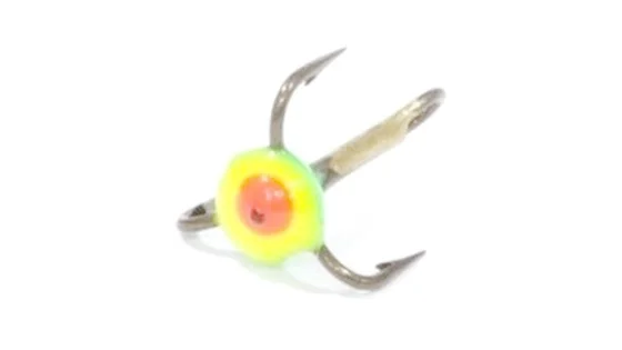 Трійники з краплею для зимової мормишки 10 / 03(GRY) * 10