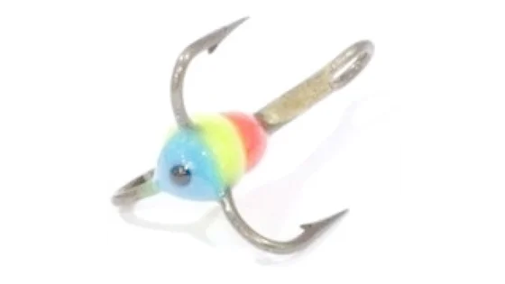 Трійники з краплею для зимової мормишки 12 / 06(RYB) * 10