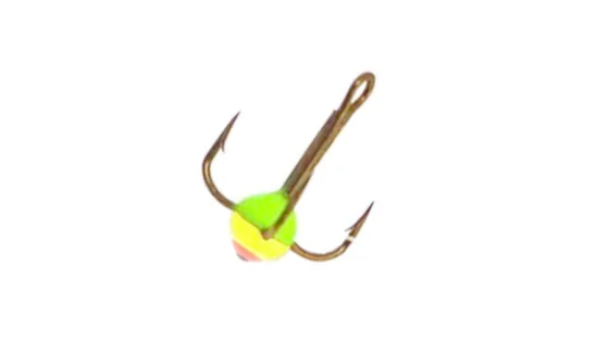 Трійники з краплею для зимової мормишки 14 / 03(GRY) * 10