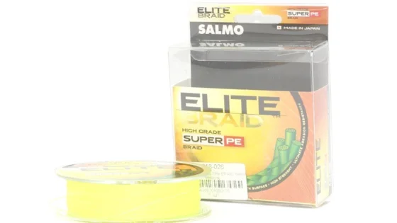 Жилка плетена Salmo ELITE BRAID Yellow 125/028 (інд.уп/ *5)