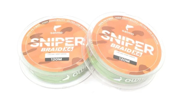 Жилка плетена Salmo SNIPER BRAID X4 ARMY GREEN  091/0,148  (інд.уп/ *5)