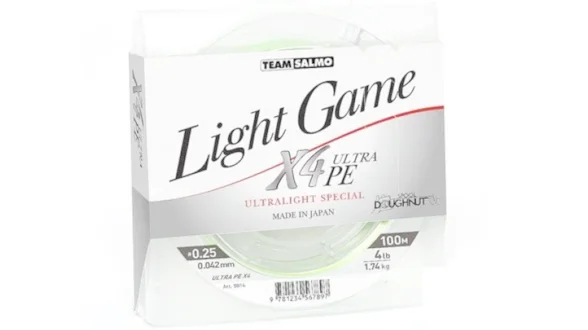 Жилка плетена Team Salmo LIGHT GAME FINE GREEN X4 UltraPE 100/0,051(#0,3) (інд.уп/ *6) Жилка плетена Team Salmo LIGHT GAME FINE GREEN X4 UltraPE 100/0,051(#0,3) (інд.уп/ *6)