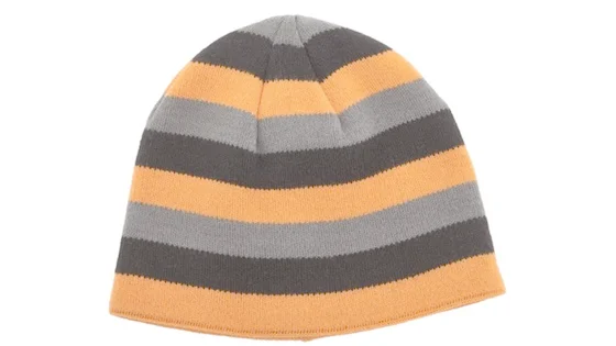 Шапка в'язана 2-стороння Norfin GRAY (в смужку / чорна) р.L