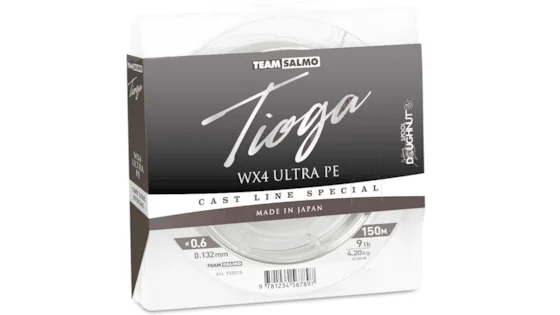 Жилка плетена Team Salmo TIOGA SILVER GREY WX4 UltraPE 150/0,242(#2) (інд.уп/ *6)