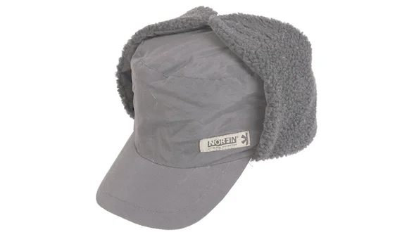 Шапка-вушанка мембранна з козирком Norfin INARI BLACK (підкл.штучне хутро / чорна) р.L